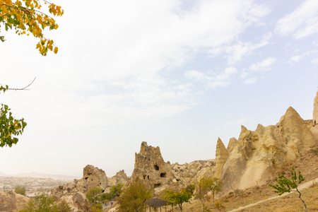 Public places Goreme open air museum Cappadocia Turkey rock formationsの写真素材