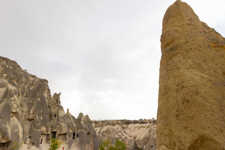 Public places Goreme open air museum Cappadocia Turkey rock formationsの写真素材