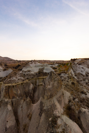 Natural view from goreme hot air balloon.の写真素材