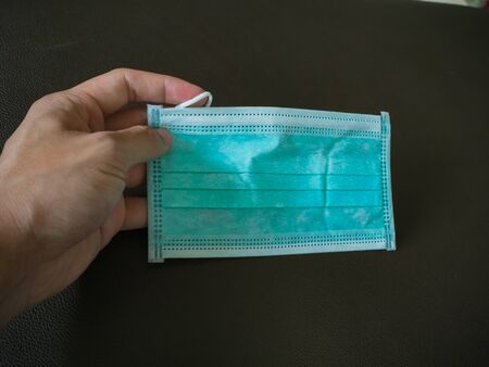 Cold protection devices, masks, gels, alcohol, necessary to prevent virusesの写真素材