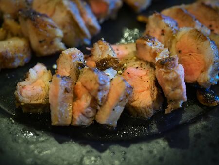 Attractive beef steak, main course during dinner timeの写真素材