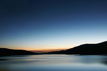 The dam Belmeken, situated high in mountain Rila              の写真素材