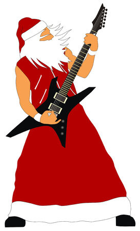 Santa Claus is coming to townのイラスト素材