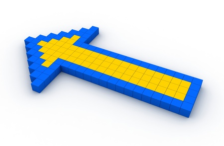 3d render of abstract arrow の写真素材