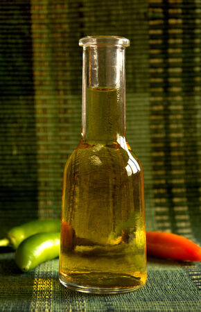 Traditional bulgarian small bottle for grappaの写真素材