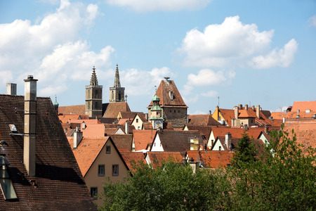 View from Rothenburg ob der Tauber, Germanyのeditorial素材