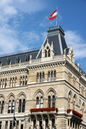 Detail from city hall of Viennaのeditorial素材