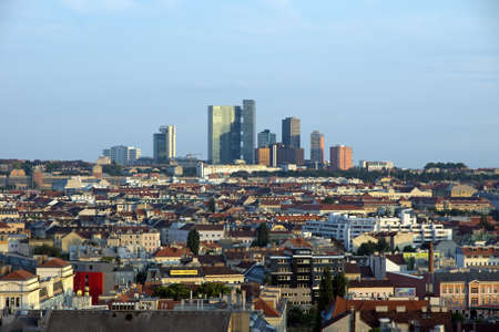 Aerial view from Vienna, Austriaのeditorial素材