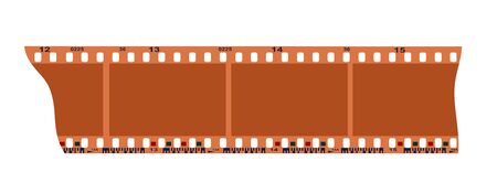 Vector illustration of old photo filmstripのイラスト素材