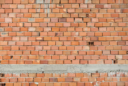 Brick wall texture. Red bricksの写真素材