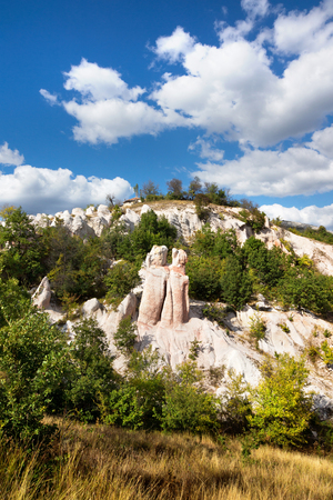 Rock phenomenon The Stone Wedding located near the village of Zimzelen, Bulgariaの写真素材