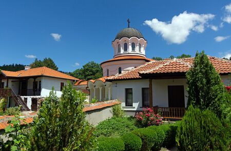 Fragment from christian orthodox monatery, situated in Bulgariaの写真素材
