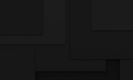 3d render of abstract minimalist black backgroundの写真素材