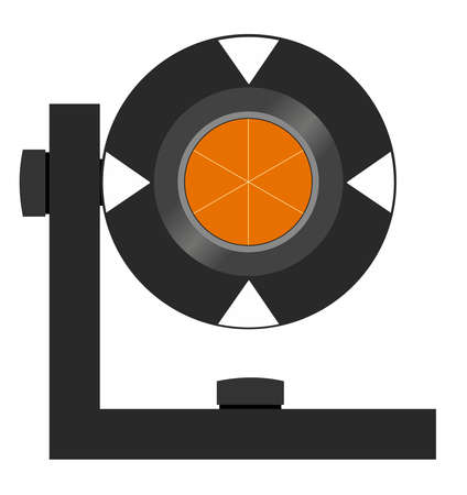Vector illustration of geodetic monitoring prismのイラスト素材