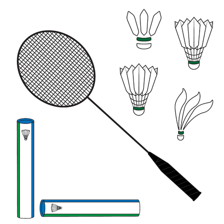 Badmintonのイラスト素材