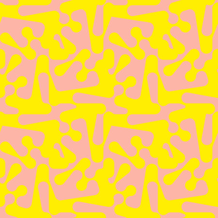 Seamless Abstract Pattern with Splashy Shapes in Summer Colorsのイラスト素材