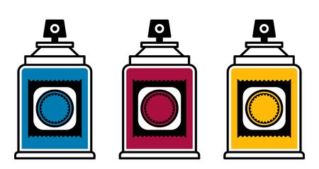 Flat linear design. The icon of a modern contraceptive for applications, web sites and public use. Balon with a liquid condom - Vector.のイラスト素材