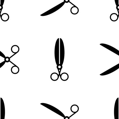 Scissors seamless pattern. Background. Abstract geometric shape texture. Design template for wallpapers,wrapping, textile. Vector Illustrationのイラスト素材