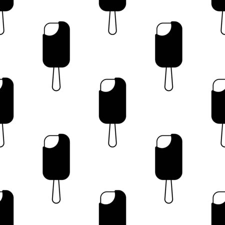 Ice cream seamless pattern. Background. Abstract geometric shape texture. Design template for wallpapers, wrapping, textile. Vector Illustrationのイラスト素材