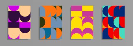 Abstract geometric pattern background texture for poster cover design. Minimal color vector banner...
