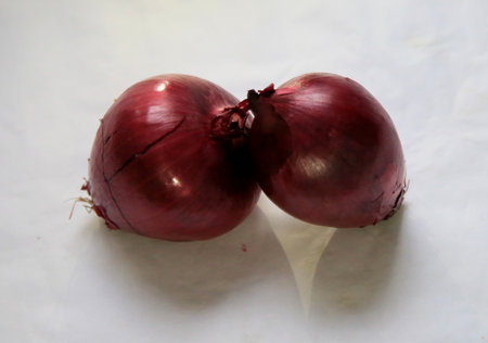 salvador, bahia / brazil - june 7, 2020: purple onion is seen in the city of Salvador.のeditorial素材
