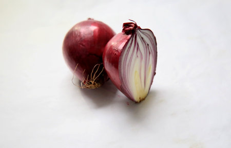 salvador, bahia / brazil - june 7, 2020: purple onion is seen in the city of Salvador.のeditorial素材