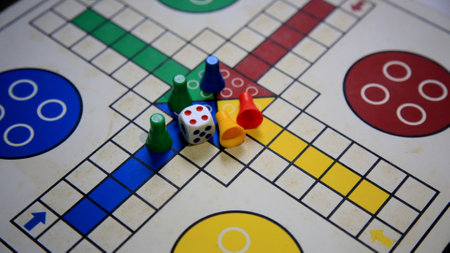 salvador, bahia / brazil - may 14, 2020: ludo game board. *** Local Caption ***.のeditorial素材