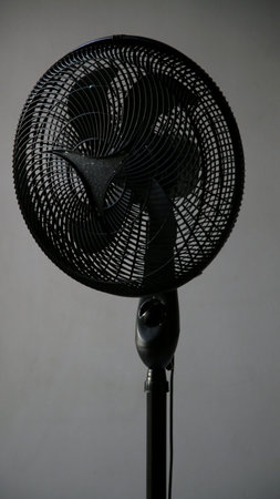 salvador, bahia brazil - may 27, 2020: a fan is seen in an apartment in the city of Salvador.