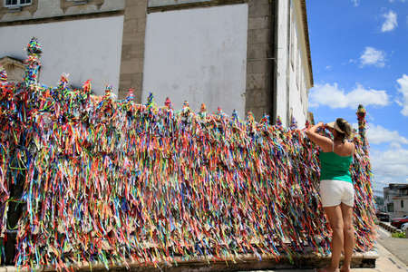 salvador, bahia, brazil january 4, 2021: view of Senhor do Bonfim Church in the city of Salvador.のeditorial素材