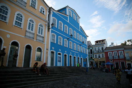 salvador, bahia, brazil - december 16, 2020: View from Largo do Pelourinho, in the Historic Center of the city of Salvador.のeditorial素材