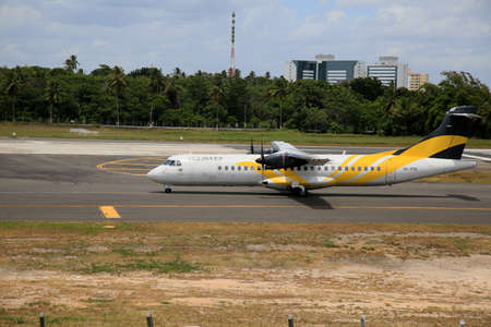salvador, bahia, brazil - december 23, 2020: ATR 72-500 aircraft of the company Passaredo Linhas...