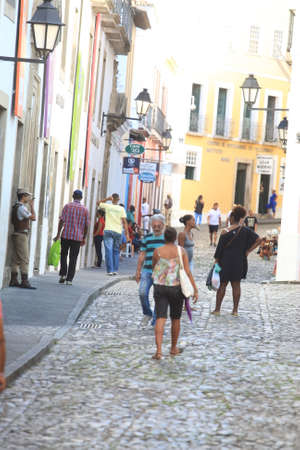 salvador, bahia / brazil - april 25, 2017: View of old mansions in Pelourinho, Historic Center of Salvador.のeditorial素材