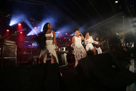 salvador, bahia / brazil - march 5, 2019: Singers Larissa Luz, Xenia Fran