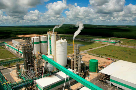 eunapolis, bahia / brazil - january 27, 2011: Veracel Celulose factory in the city of Eunapolis, in southern Bahia.のeditorial素材
