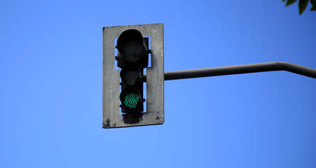 salvador, bahia / brazil - july 1, 2020: a traffic light is seen in the neighborhood of Pernambuco...