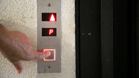 salvador, bahia / brazil - june 28, 2020: elevator keys in a condominium building in the Cabula...