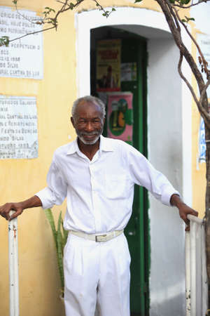 salvador, bahia / brazil - january 24, 2018: Clarindo Silva, owner of the Cantina da Lua bar, in Pelourinho, in the city of Salvador.のeditorial素材