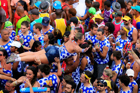 salvador, bahia / brazil - march 4, 2014: the public has fun in the Campo Grande neighborhood during...