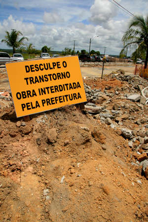 porto Seguro, bahia / brazil -porto Seguro, bahia / brazil - february 18, 2009: city hall embarks on the works to renovate the passenger terminal at the airport in the city of Porto Seguro.のeditorial素材