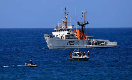 salvador, bahia / brazil - november 4, 2015: NB Tenente Boanerges (H-25), Brazilian Navy flagship...