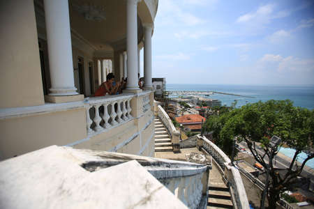 salvador, bahia / brazil - january 7, 2016: Views on Rio Branco Palace in the Historic Center of Salvador.のeditorial素材