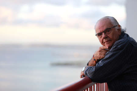 salvador, bahia / brazil - may 28, 2015: Zelito Viana, filmmaker and partner at Mapa Filmes, a company he founded with Glauber Rocha. He is seen in the city of Salvador.のeditorial素材