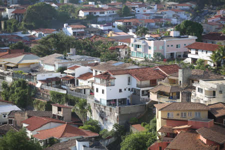 salvador, bahia / brazil - Aerial view of villas in the neighborhood of Pituba in Salvador.の写真素材