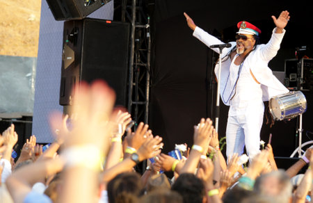 salvador, bahia / brazil - february 2, 2017: Singer Carlinhos Brown is seen during the Iemanja Rinse...