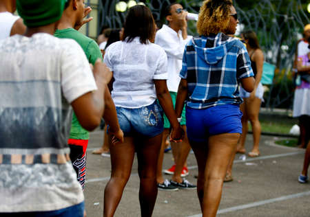 salvador, bahia / brazil - september 8, 2013: people are seen during gay parade in the Campo Grande neighborhood in the city of Salvador.のeditorial素材