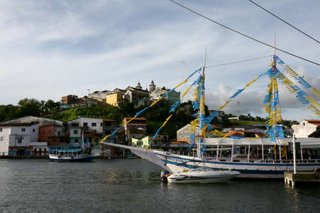 camamu, bahia / brazil - january 10, 2012: view of the Camamu Bay located in the lower south of Bahia, a region known as Costa do Dende.のeditorial素材