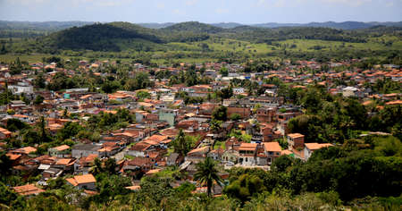mata de sao joao, bahia / brazil - octuber 2, 2020: aerial view of the city of Mata de Sao Joao.