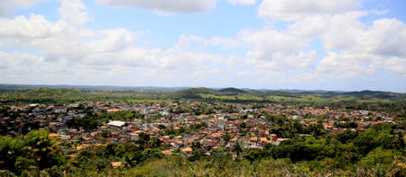 mata de sao joao, bahia / brazil - octuber 2, 2020: aerial view of the city of Mata de Sao Joao.のeditorial素材