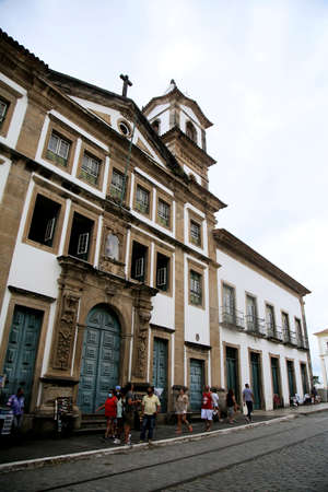 Salvador, Bahia, Brazil - July 27, 2021: View of the Santa Casa da Misericordia da Bahia in the Historic Center of the city of Salvador.のeditorial素材