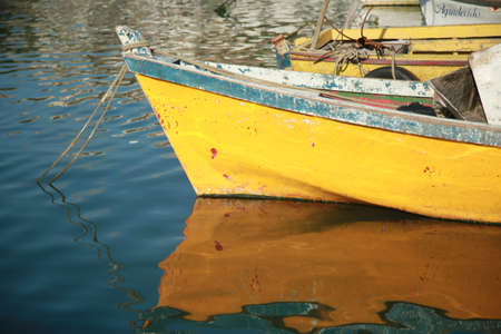 Salvador, Bahia, Brazil - September 14, 2021: Artisanal fishermen's boats are seen moored in a port next to the Sao Joaquim fair in the city of Salvador.のeditorial素材